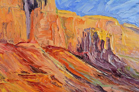Detail, Kitchen Mesa, Ghost Ranch Plein Air