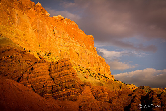 Moenkopi, Chinle and Wingate, Sunset