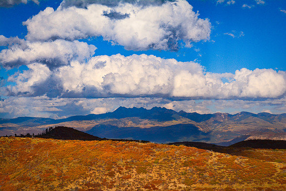 The La Plata Mountains from Mesa Verde