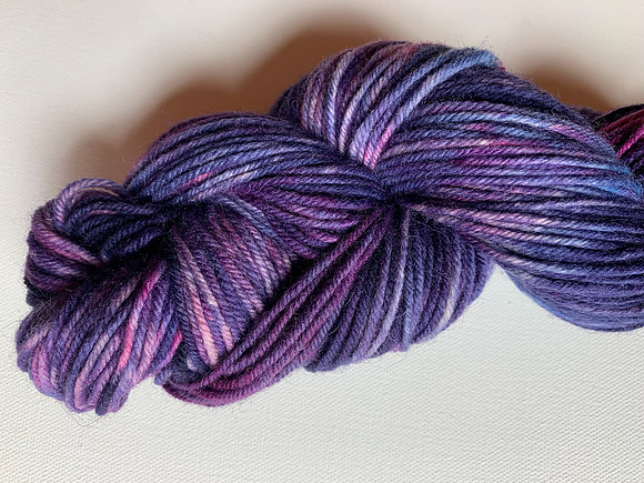 Purple Reign Worsted Closeup