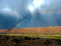 Rainbow over Comb Ridge