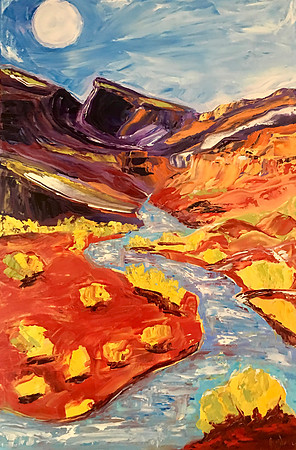 Chama Rive, Oils on Canvas